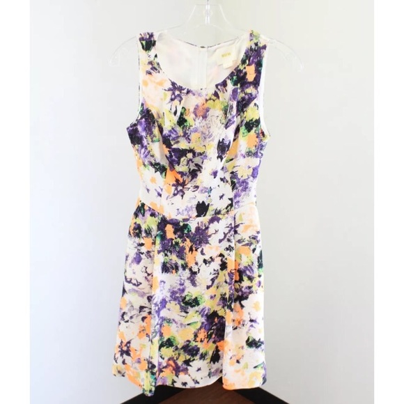 Maeve Neon Floral A Line Dress - Picture 2 of 8